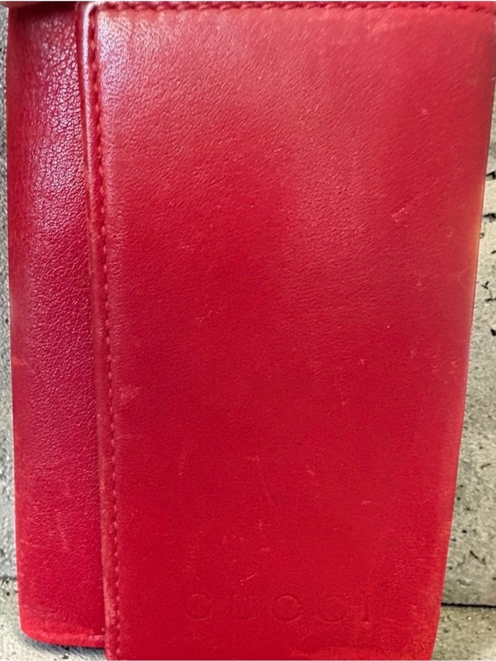 Gucci Red Leather Key Case with Silver-Tone Hardware - Picture 5 of 8